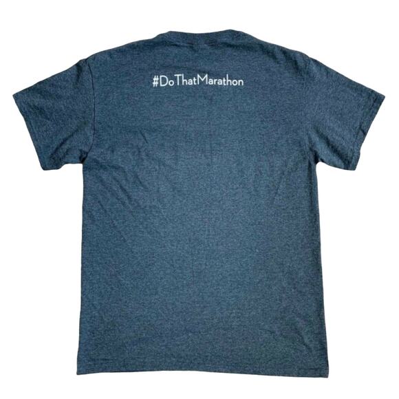 Run Now Beer Later Marathan Tee Gray Size Medium - Picture 2 of 5